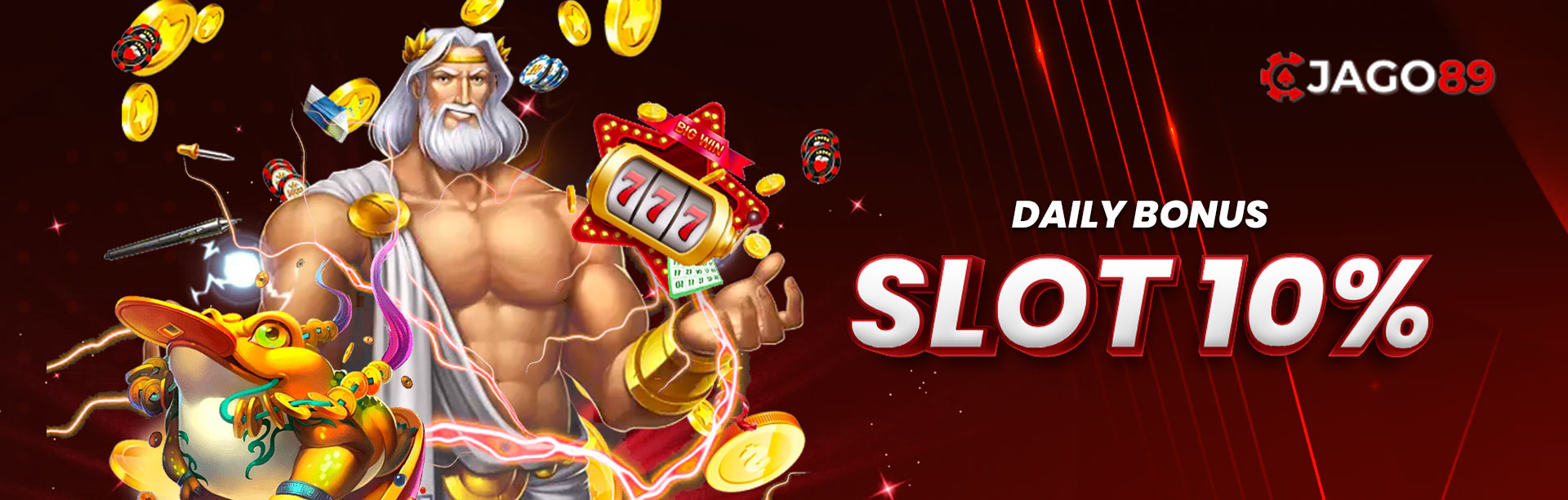 JAGO89 DAILY BONUS SLOT 10%