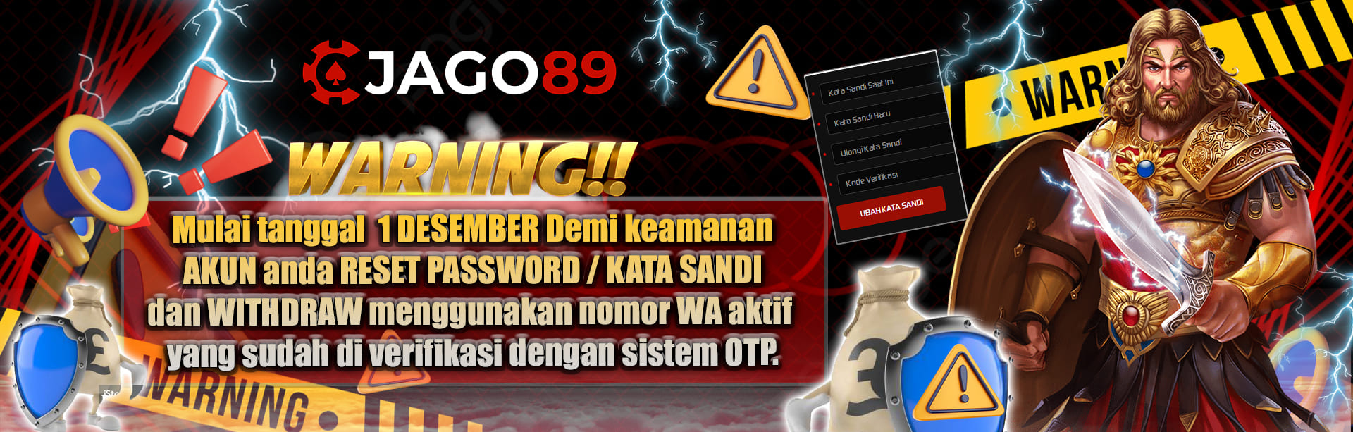 WARNING JAGO89