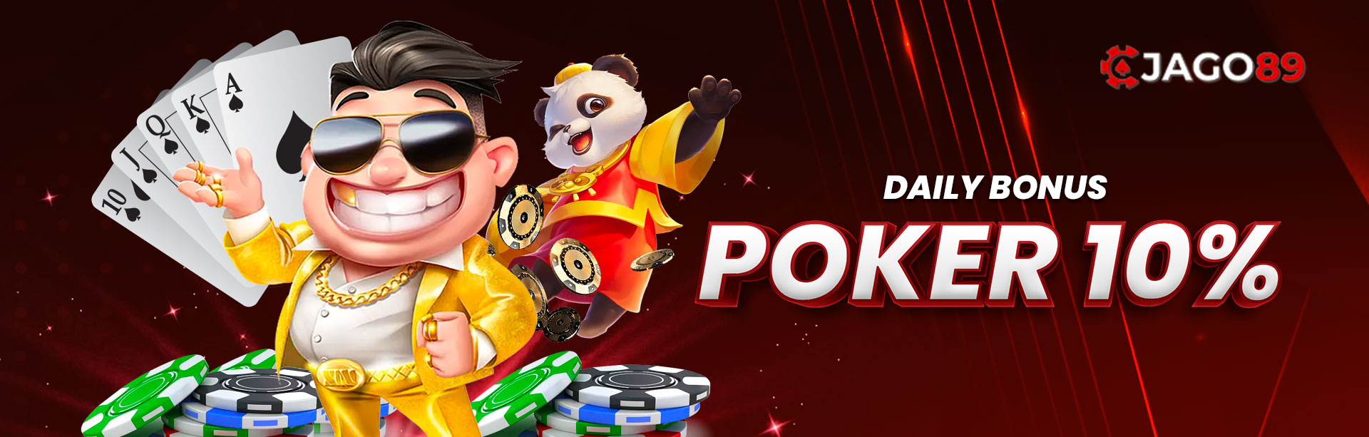 JAGO89 DAILY BONUS POKER 10%