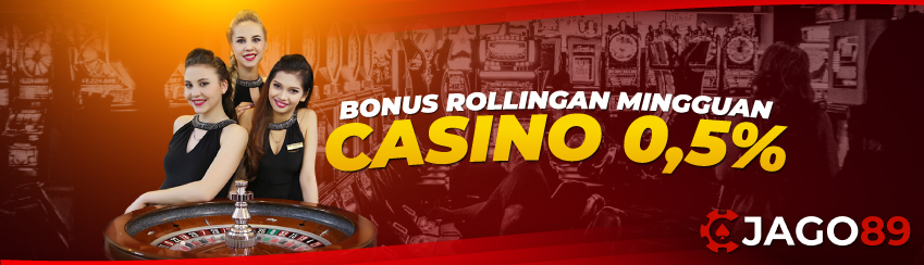 BONUS ROLLINGAN CASINO MINGGUAN 0.5%