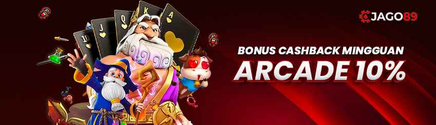 BONUS CASHBACK ARCADE MINGGUAN 10%